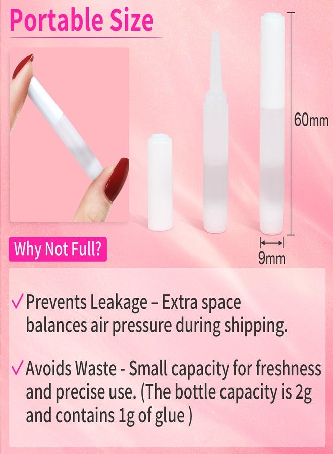 RAQEHO Nail Glue for Press Ons - 18Pcs Super Strong Nail Glue for Acrylic Nails Fast Drying pega para uñas Techs Stuff Nail Bond Adhesive for Stick Press On Nails French Tip Toe Nail Broken Repair - Image 2